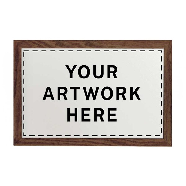 Drop-In Shadowbox, 12"x18", Walnut/Rubber